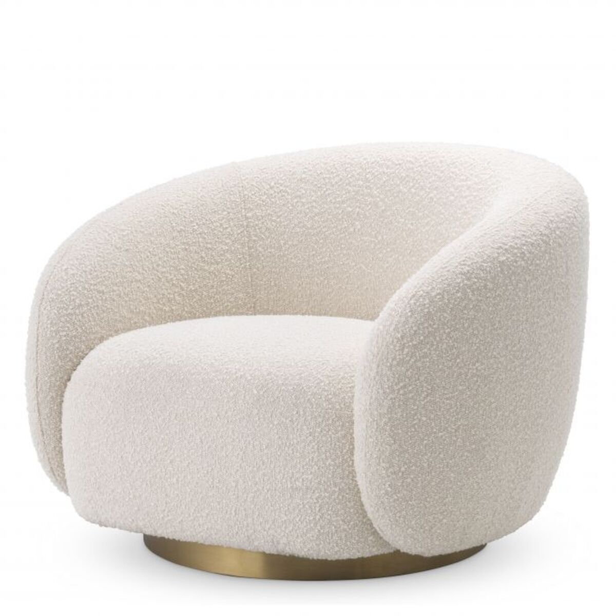 Draaifauteuil Brice - Bouclé cream