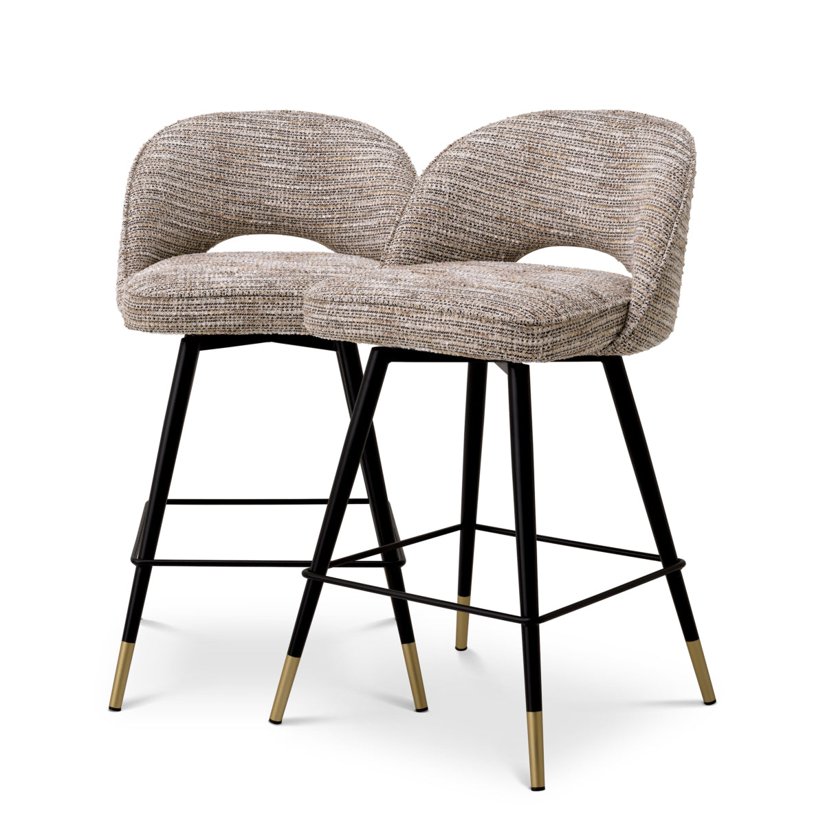Barkruk Cliff - Laag - Mademoiselle beige (set van 2)