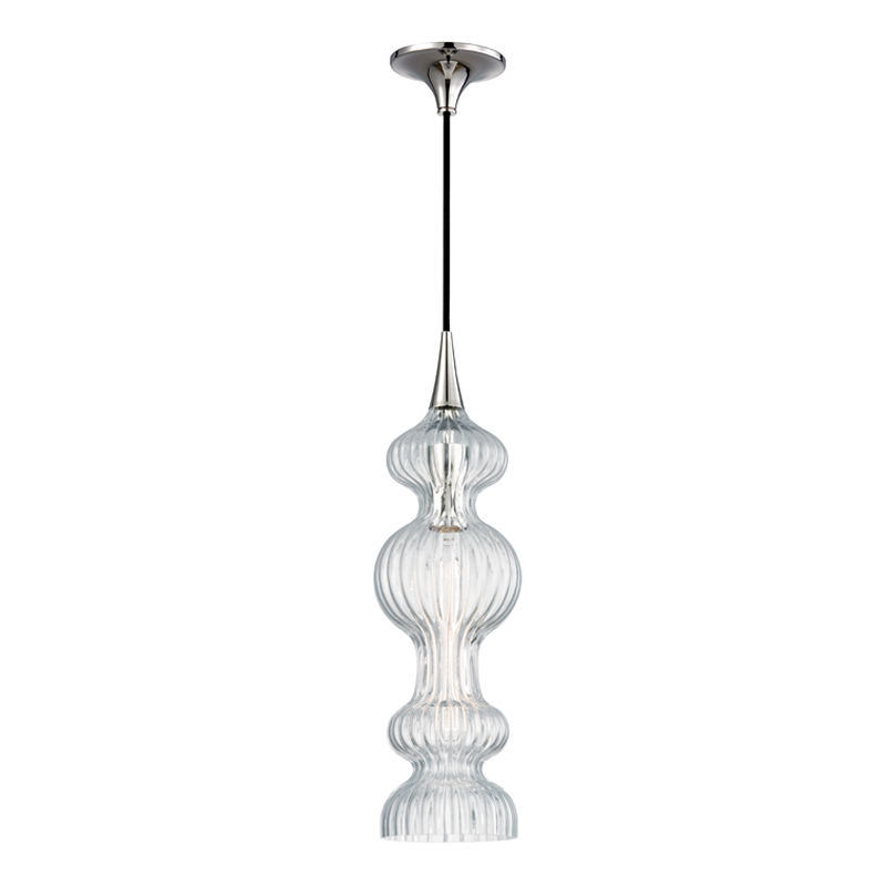 1 LIGHT PENDANT WITH CLEAR GLASS