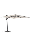 Parasol Palmoli - 3x3 - Matt grey - Camel sand