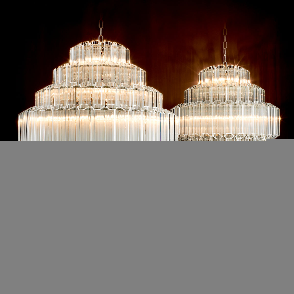 Kroonluchter Vittoria - L - Nickel