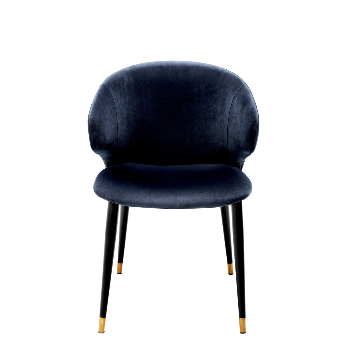 Eetkamerstoel Volante met armleuning - Blue velvet