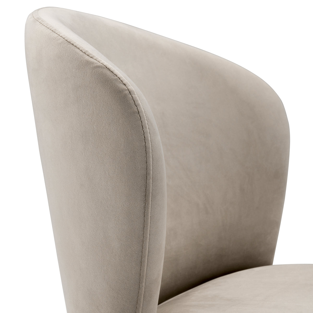 Eetkamerstoel Volante - Beige velvet