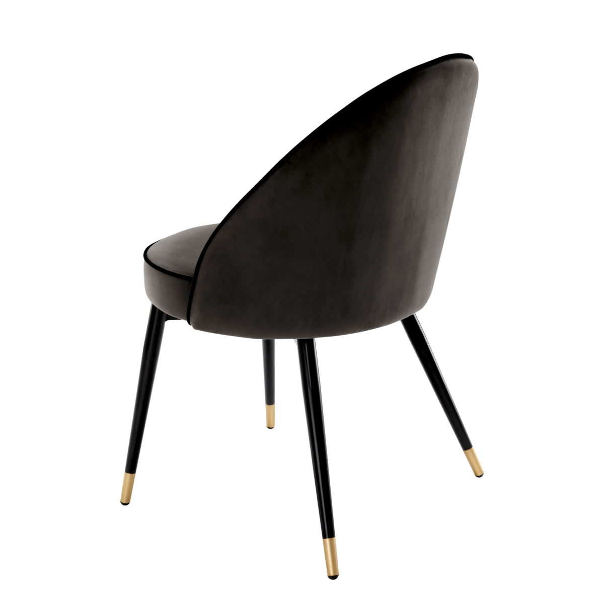 Eetkamerstoel Cooper - Dark grey velvet (set van 2)
