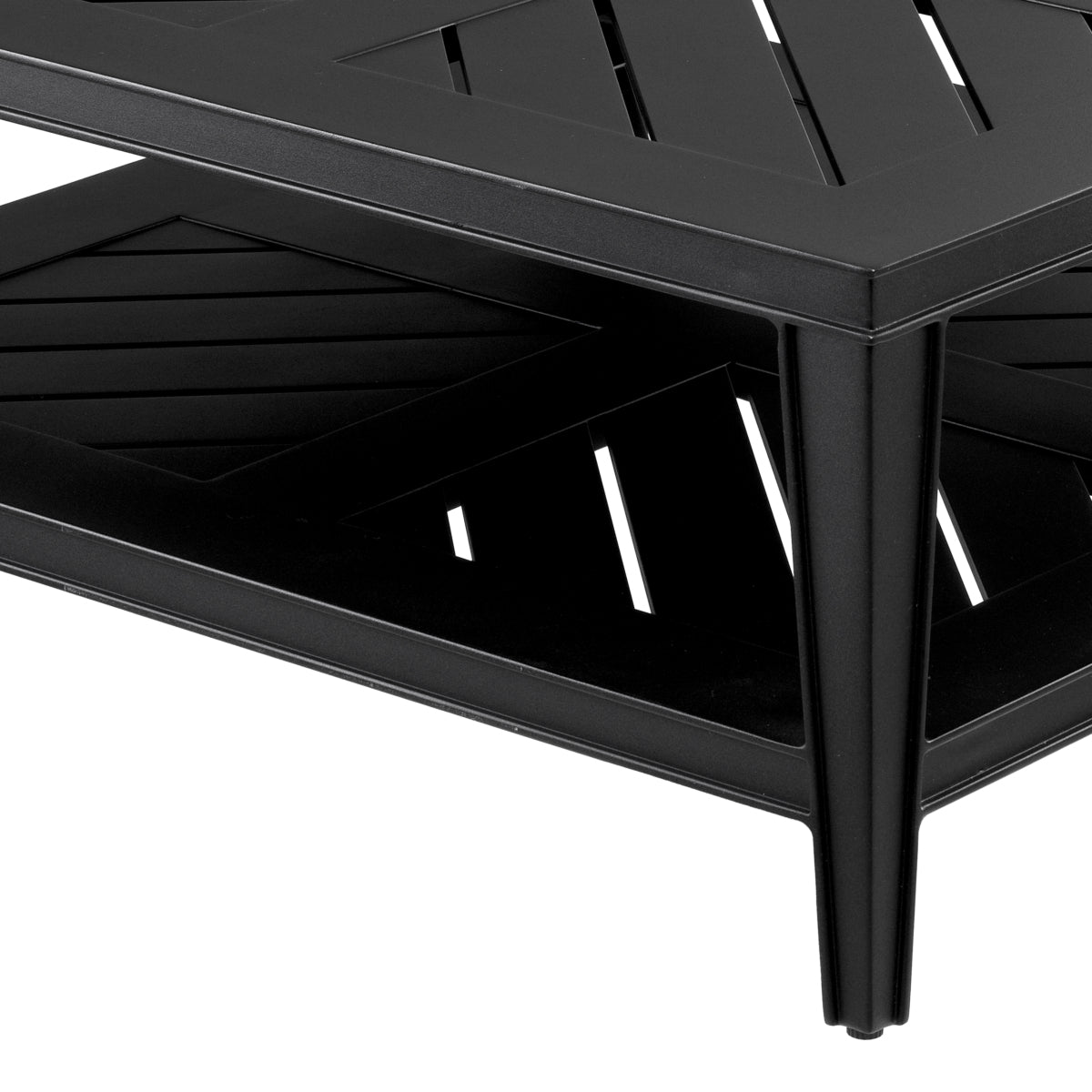 Buiten Salontafel Bell Rive - 100 x 100 cm - Black