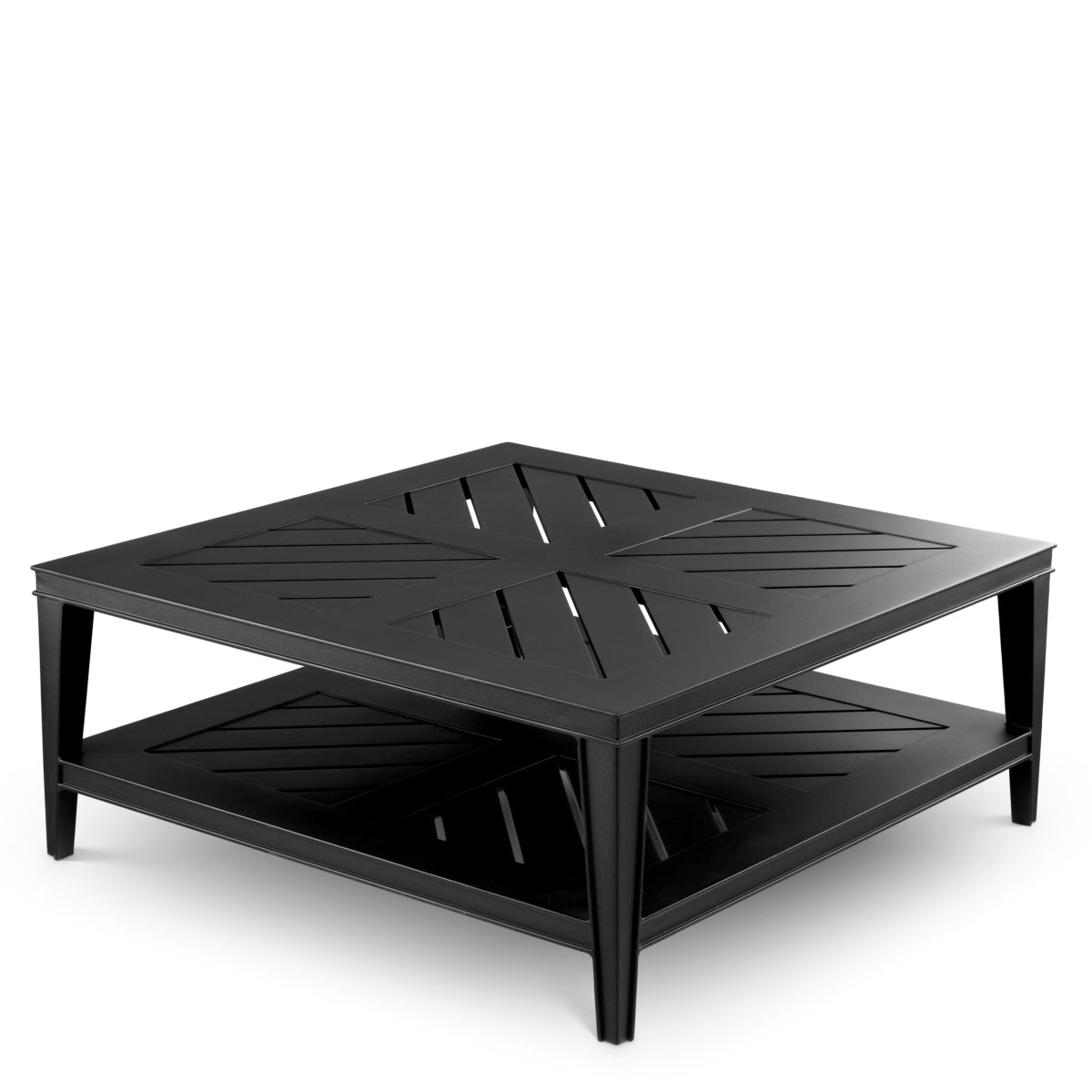 Buiten Salontafel Bell Rive - 100 x 100 cm - Black