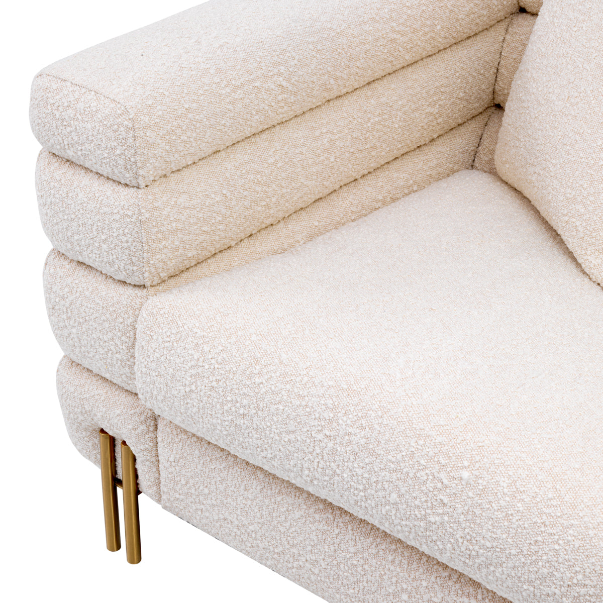 Fauteuil York - Bouclé cream