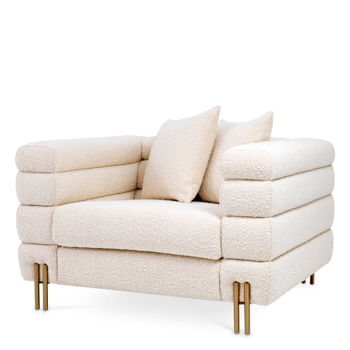Fauteuil York - Bouclé cream