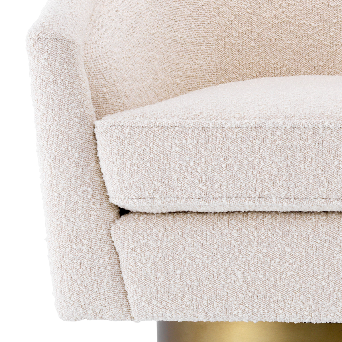 Draaifauteuil Catene - Bouclé cream