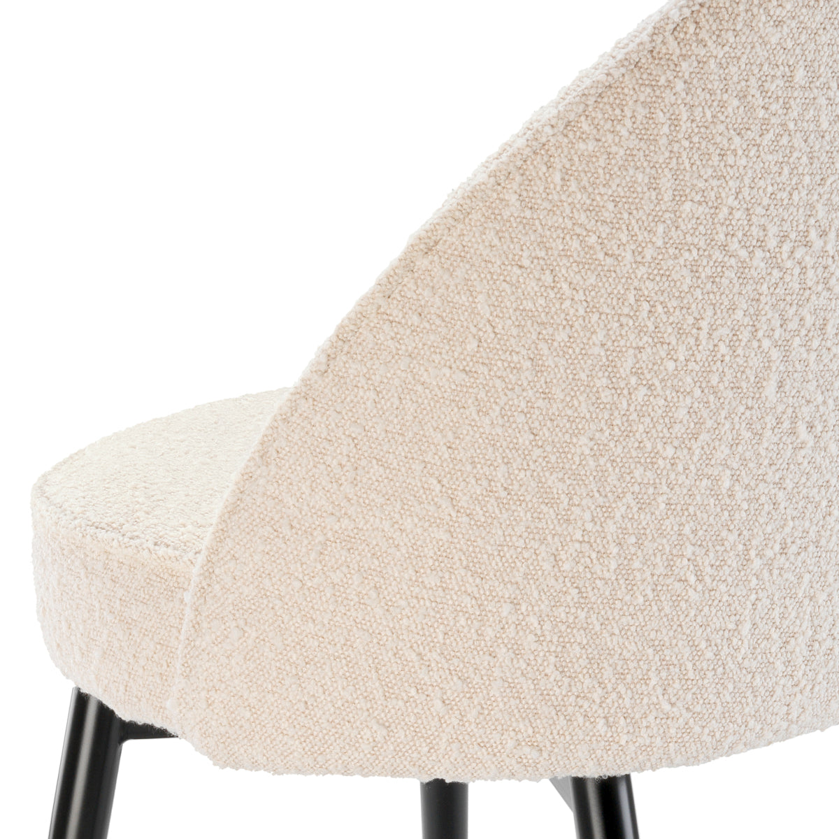 Eetkamerstoel Cooper - Bouclé cream (set van 2)
