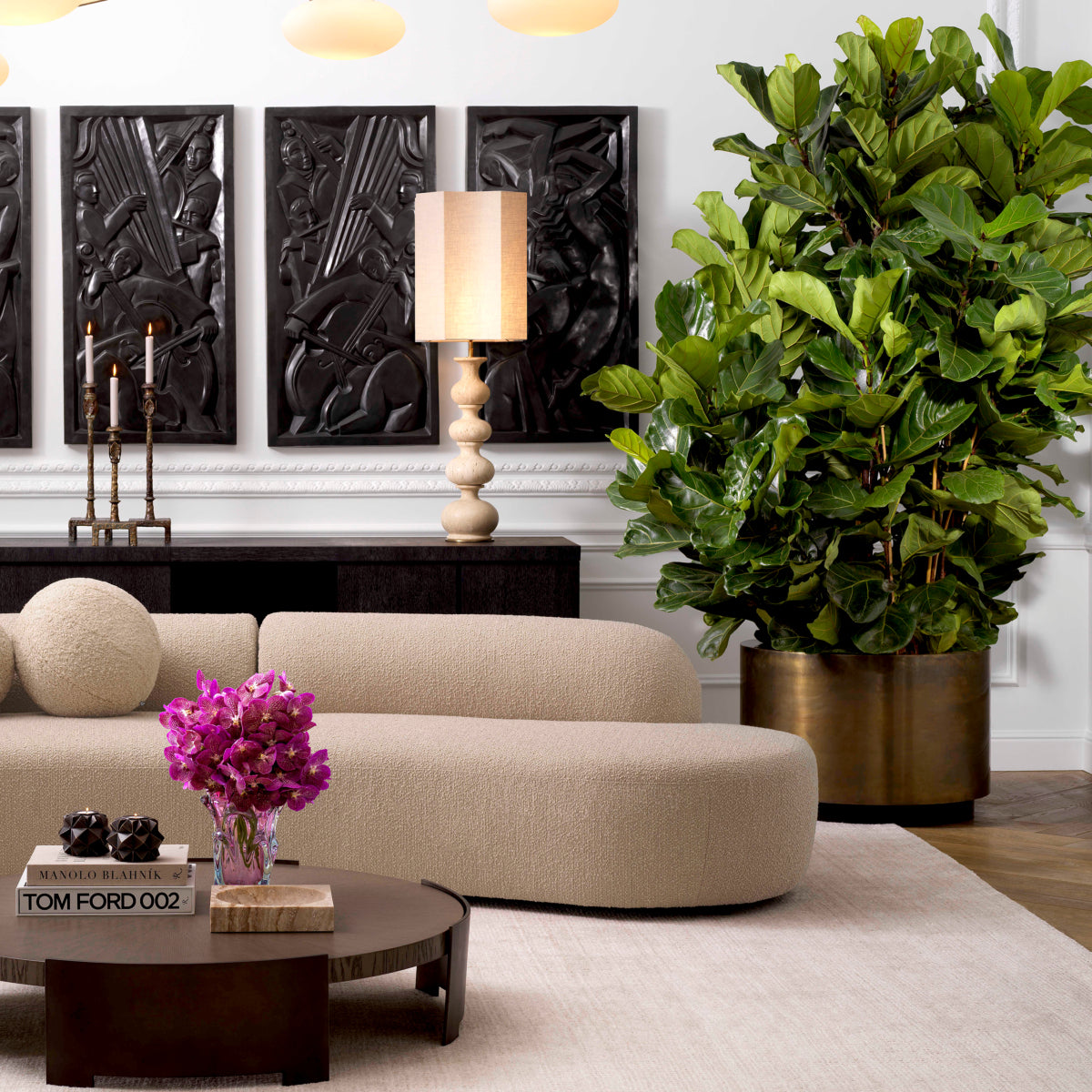 Plantenbak Jasper - Rond - L