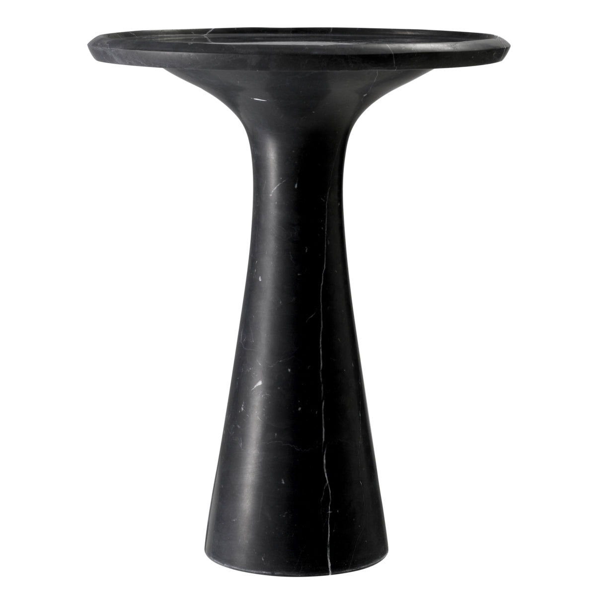 Bijzettafel Pompano - Laag - Zwart marmer