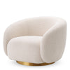 Draaifauteuil Brice - Bouclé cream