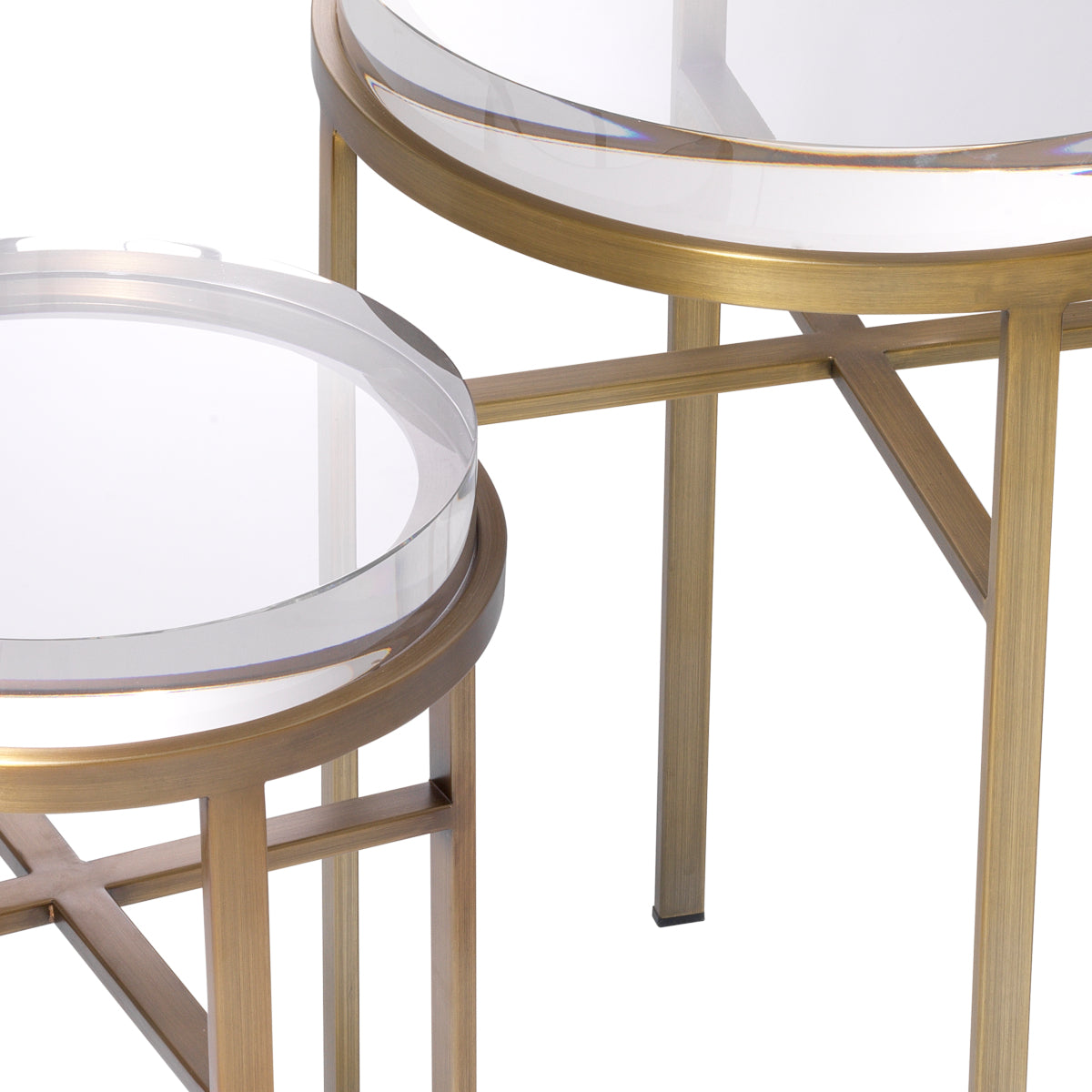 Bijzettafel Hoxton - Brass (set van 2)