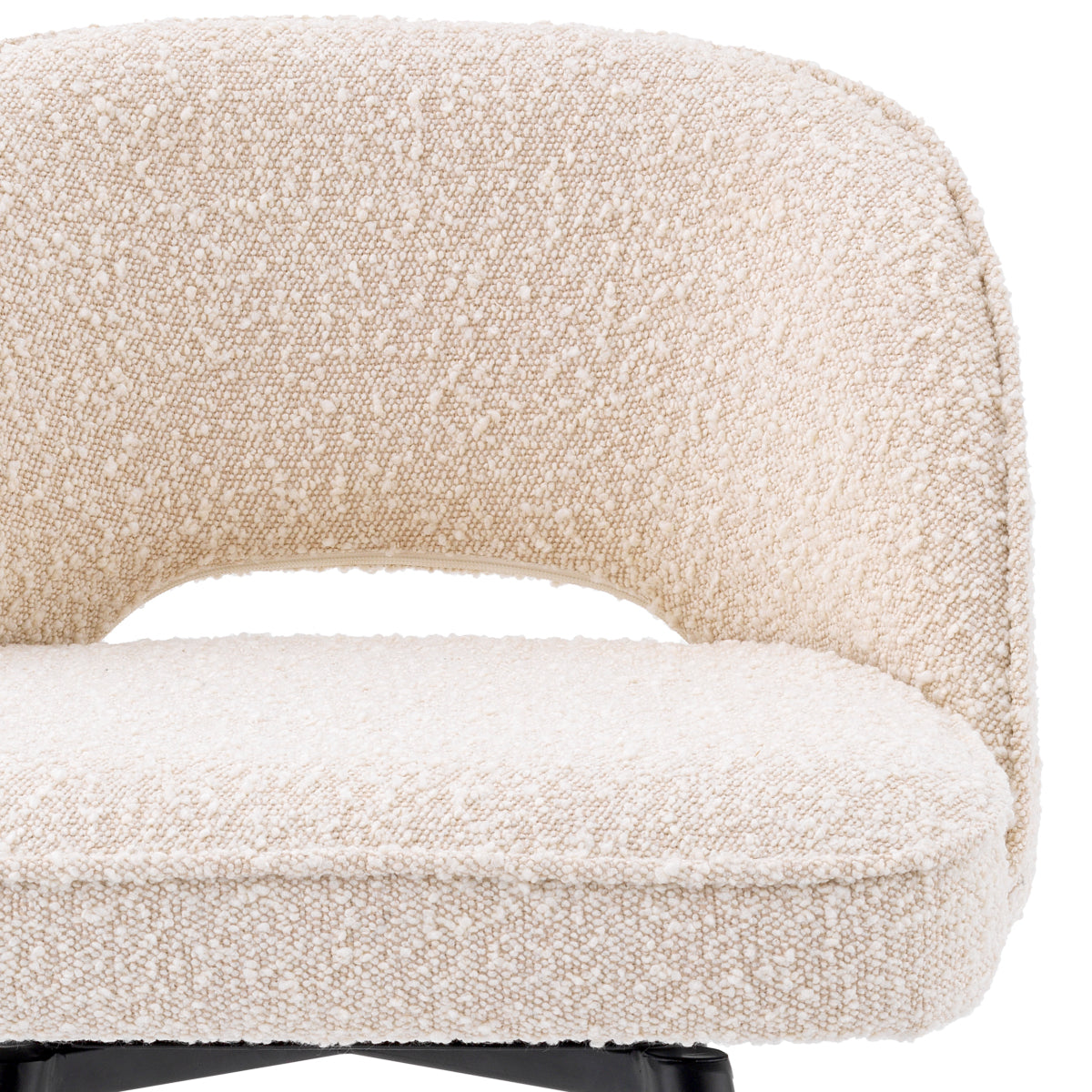 Barkruk Cliff - Bouclé cream (set van 2)