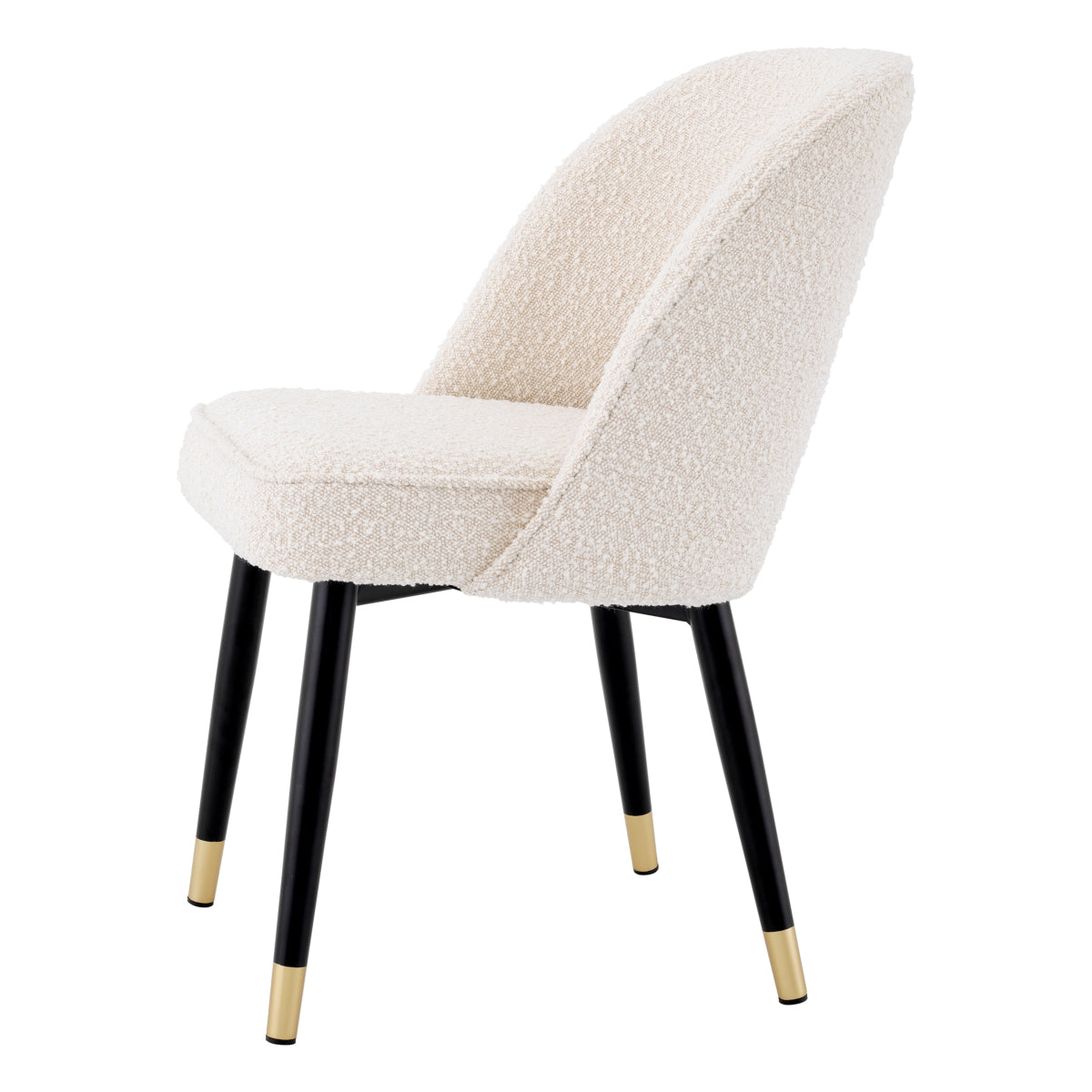 Eetkamerstoel Cliff - Bouclé cream (set van 2)