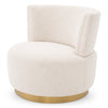 Draaifauteuil Alonso - Bouclé cream
