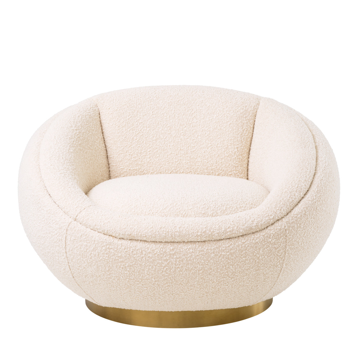Draaifauteuil Bollinger - Bouclé cream