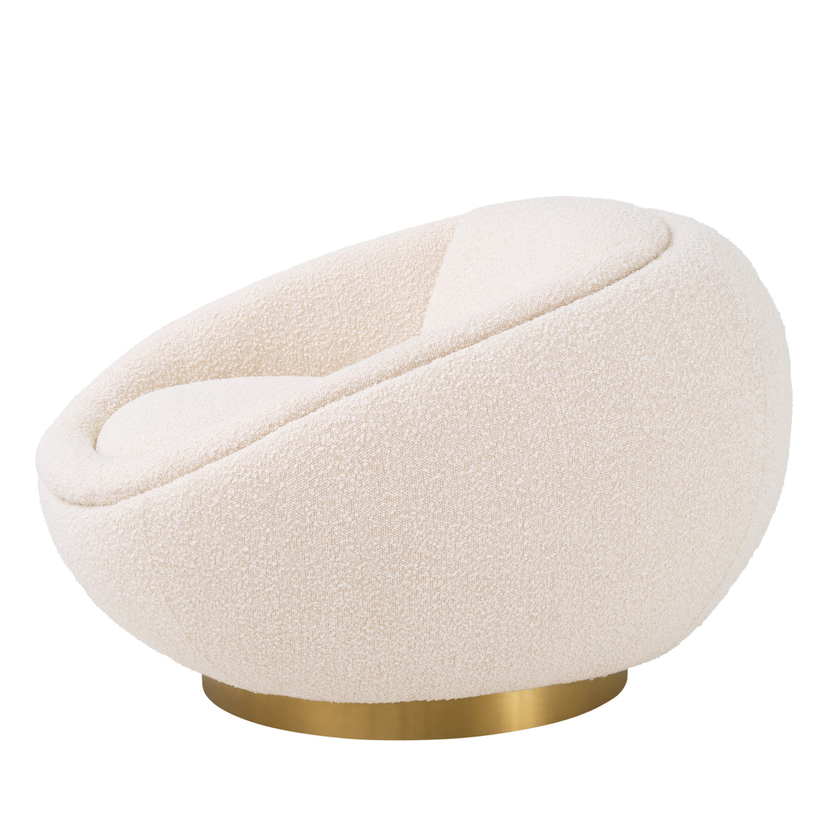 Draaifauteuil Bollinger - Bouclé cream