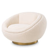 Draaifauteuil Bollinger - Bouclé cream