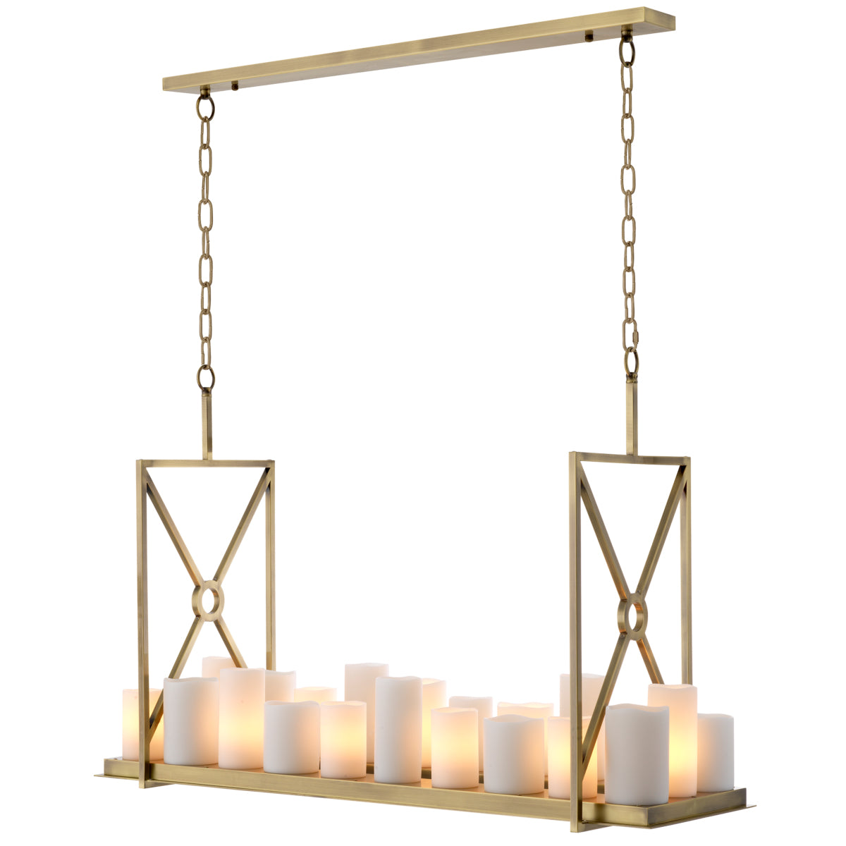 Hanglamp Commodore - Rechthoekig - Brass