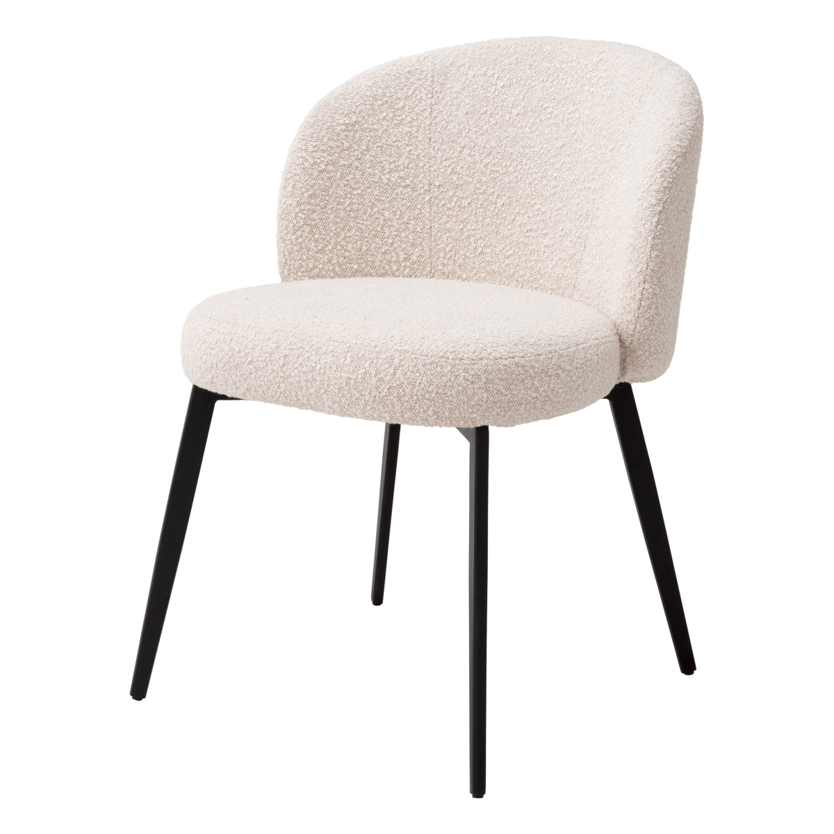 Eetkamerstoel Lloyd - Bouclé cream (set van 2)