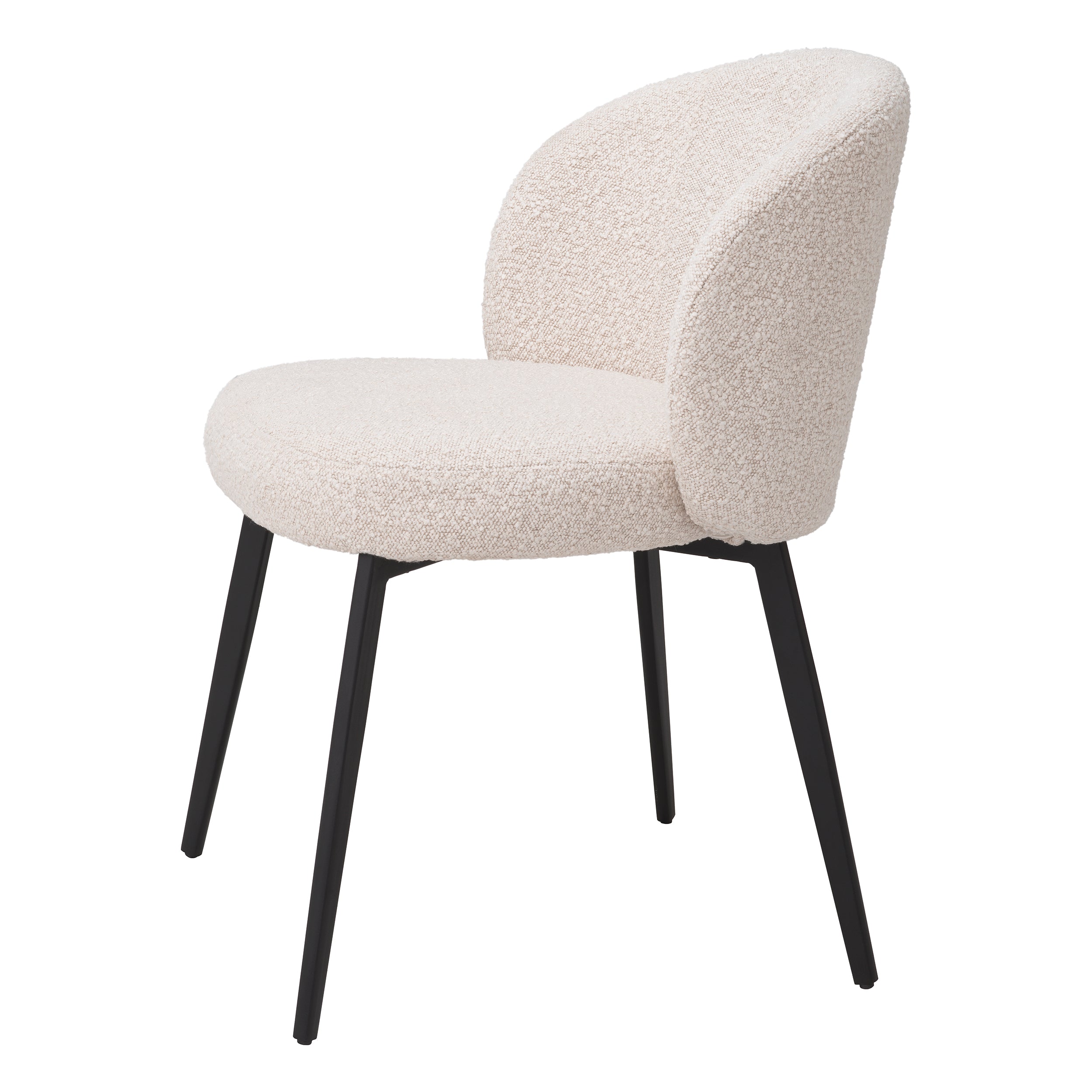 Eetkamerstoel Lloyd - Bouclé cream (set van 2)