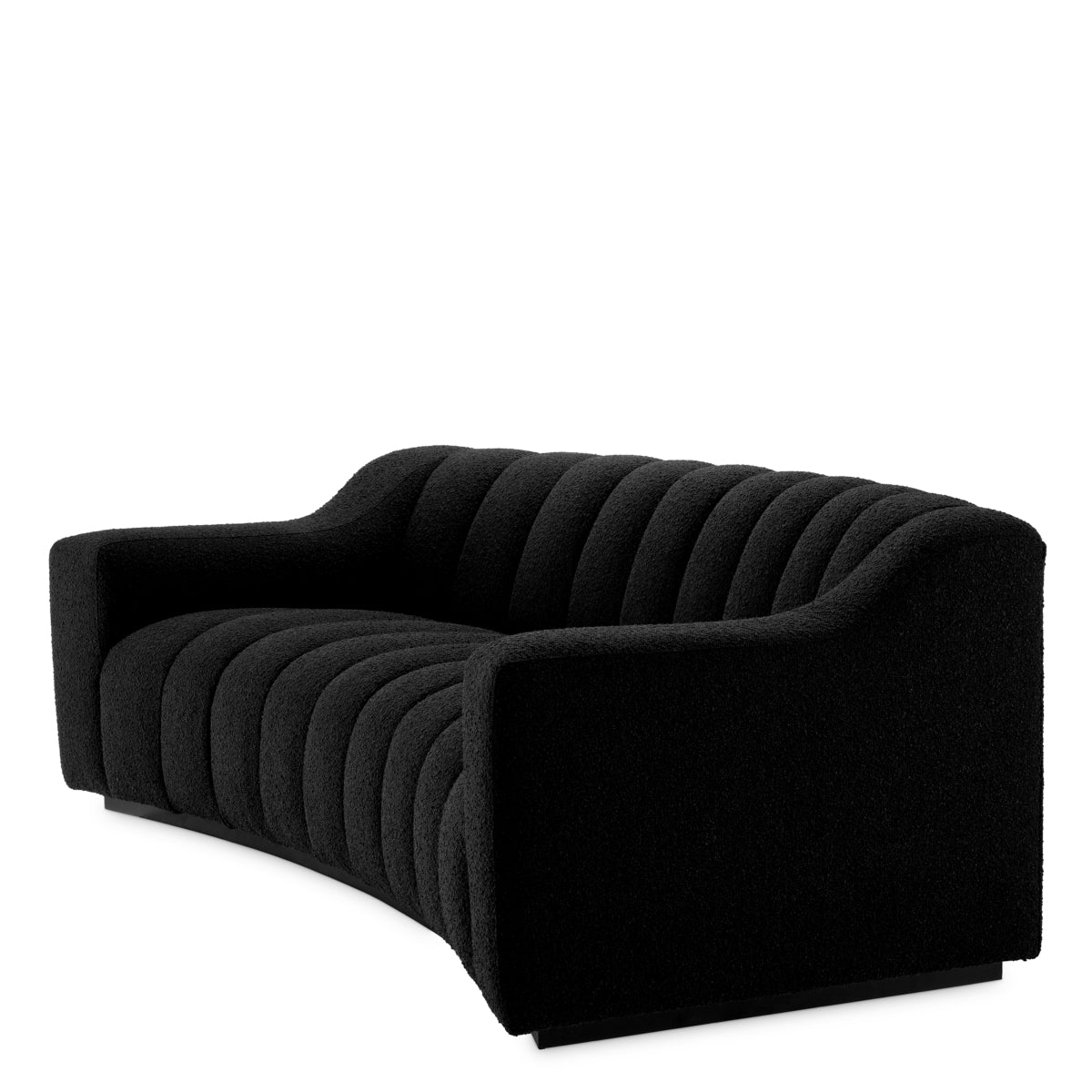 Sofa Kelly S - Bouclé black