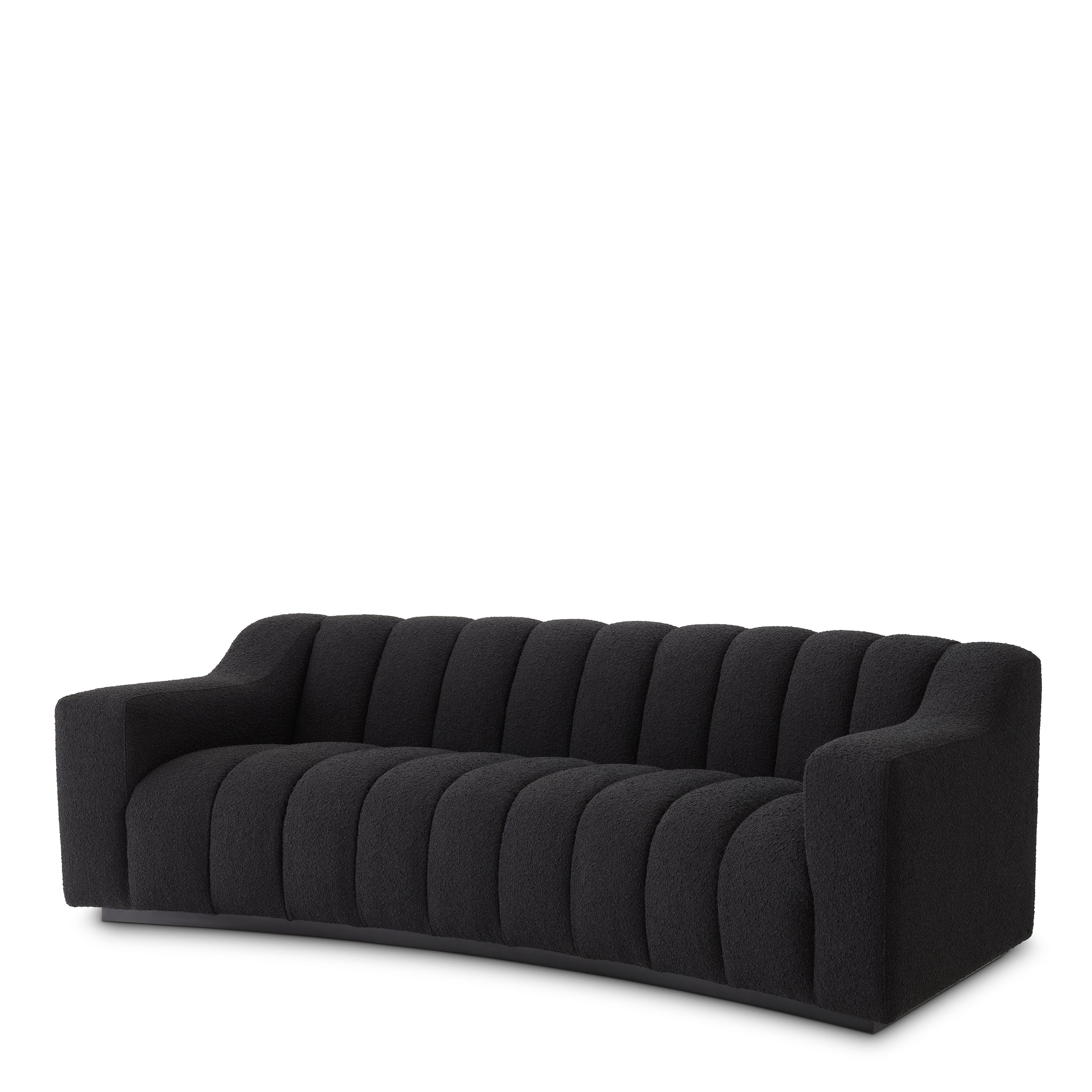 Sofa Kelly S - Bouclé black