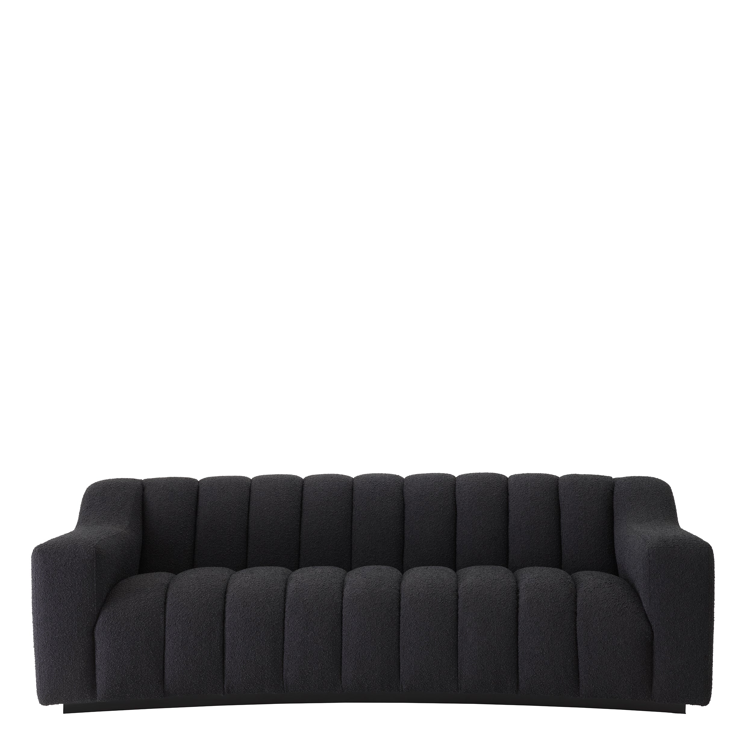 Sofa Kelly S - Bouclé black