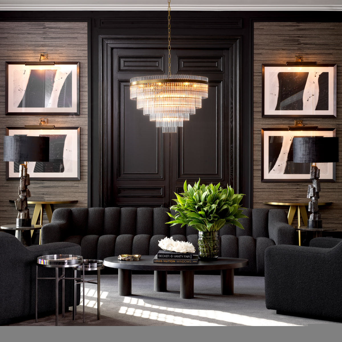 Fauteuil Kelly - Bouclé black