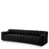 Sofa Kelly L - Bouclé black