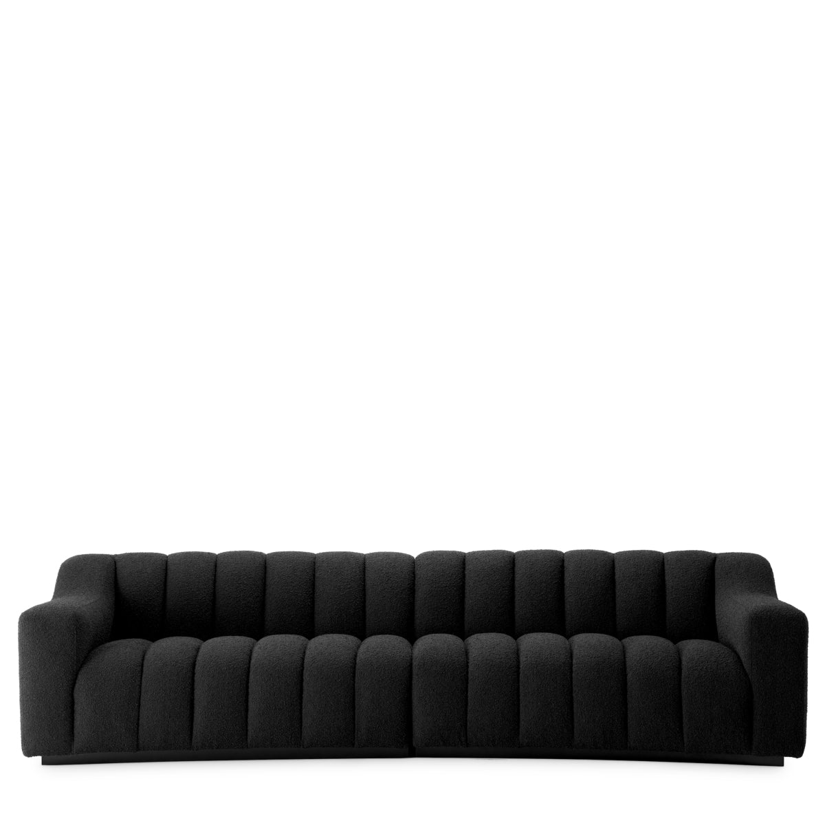 Sofa Kelly L - Bouclé black