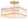 Plafondlamp Ruby Vierkant - Brass