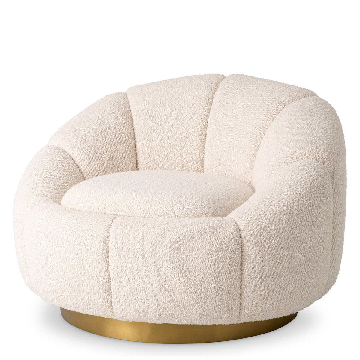 Draaifauteuil Inger - Bouclé cream