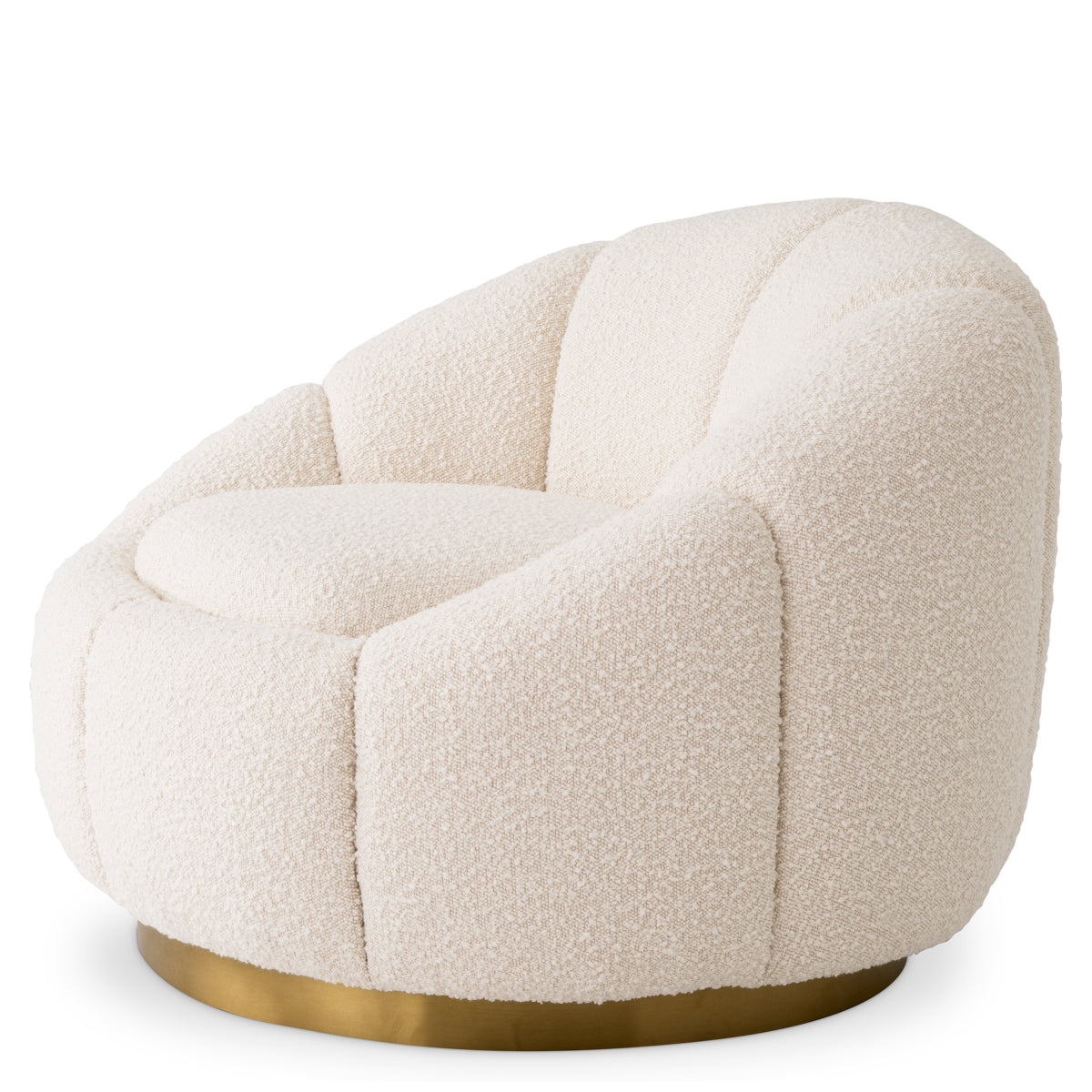 Draaifauteuil Inger - Bouclé cream