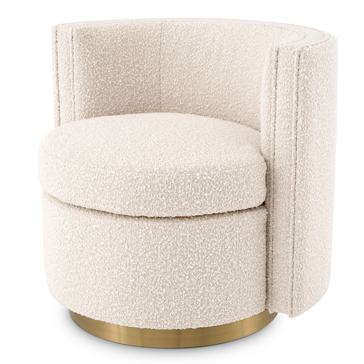 Draaifauteuil Amanda - Bouclé cream