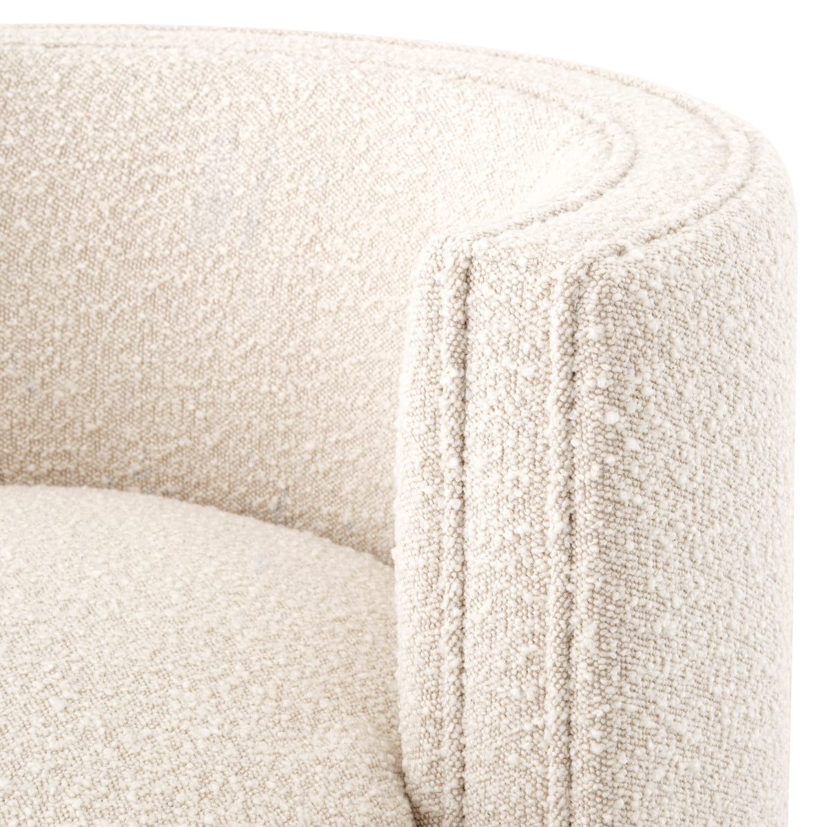 Draaifauteuil Amanda - Bouclé cream