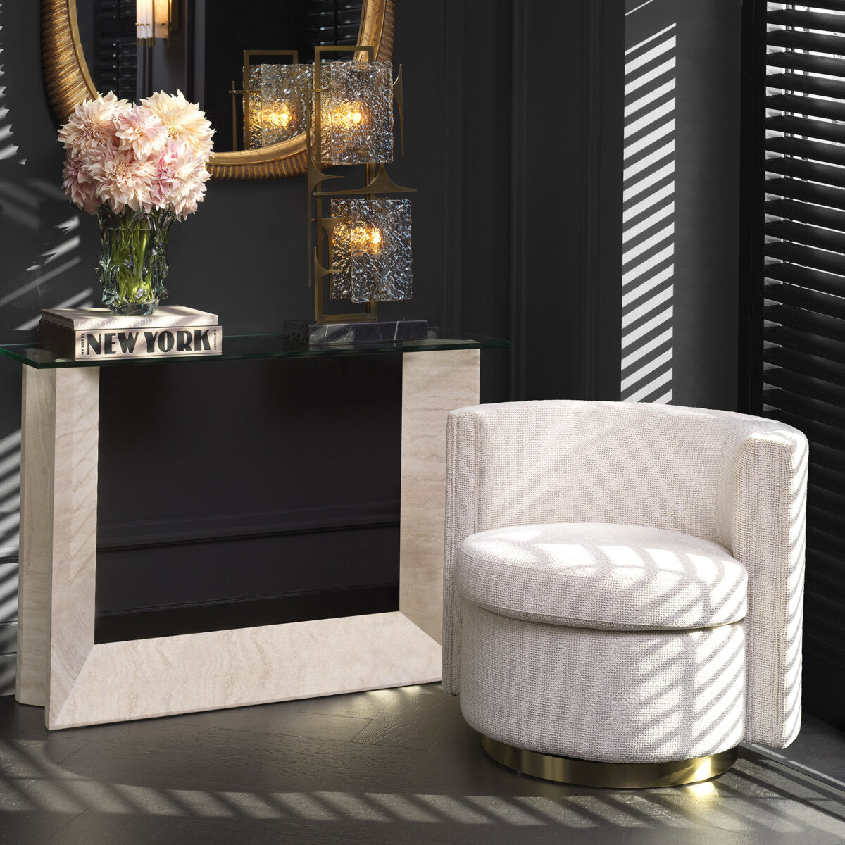 Draaifauteuil Amanda - Lyssa off-white