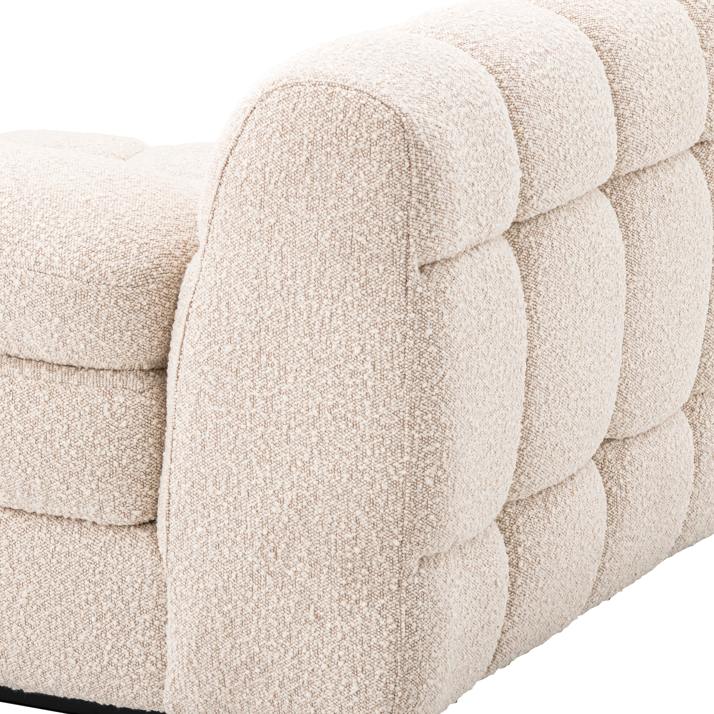 Sofa Dean - Rechts - Bouclé cream