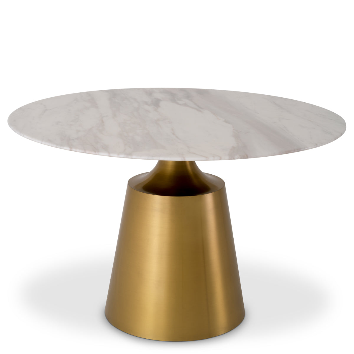 Eettafel Nathan Ø120 - Wit marmer