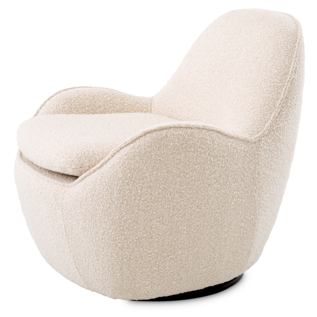 Draaifauteuil Cupido - Bouclé cream
