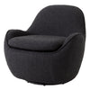 Draaifauteuil Cupido - Bouclé black