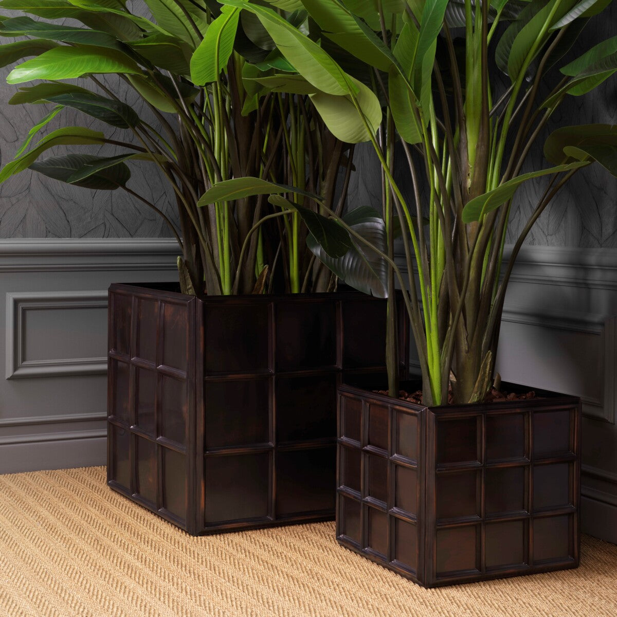 Plantenbak Grid L - Bronze