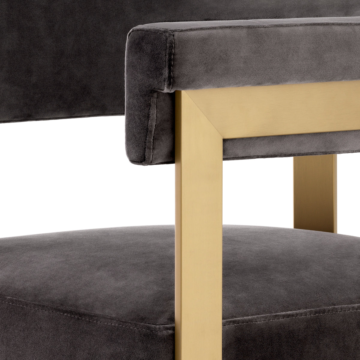 Barkruk Clubhouse - Laag - Grey velvet
