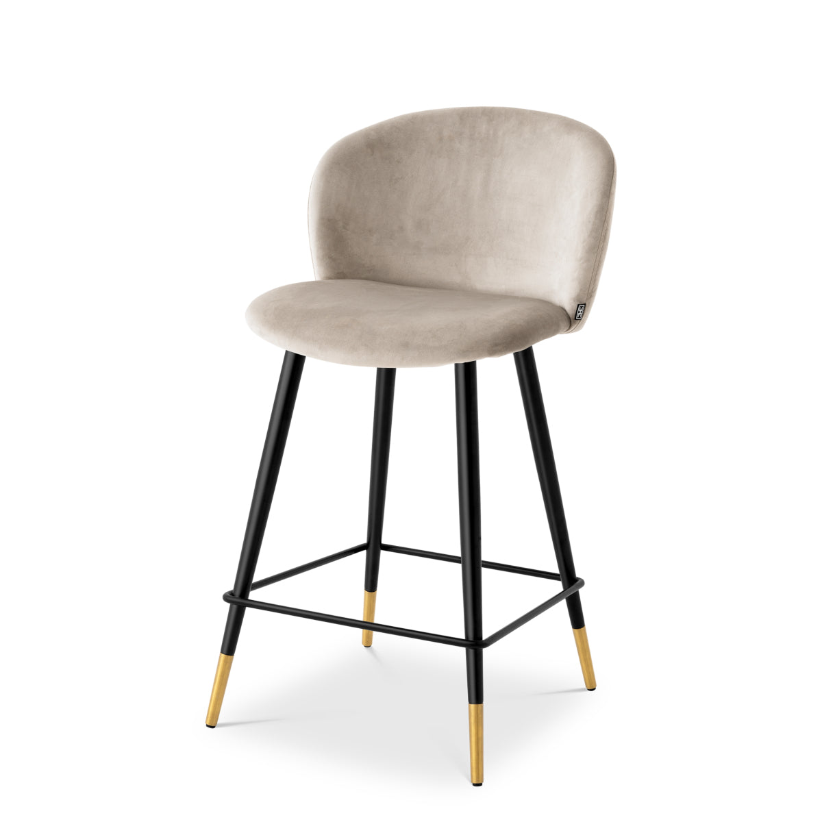 Barkruk Volante - Laag - Beige velvet