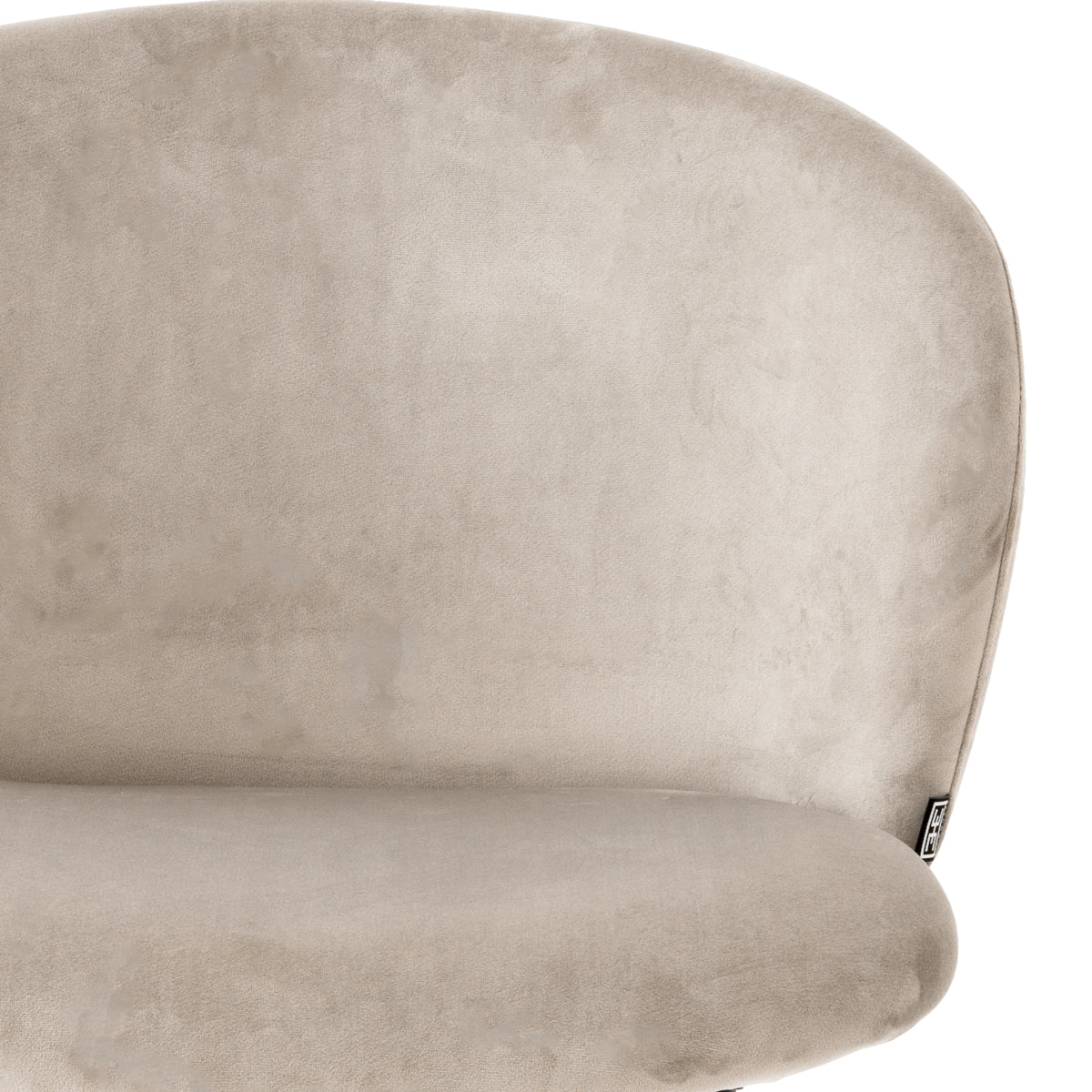 Barkruk Volante - Laag - Beige velvet