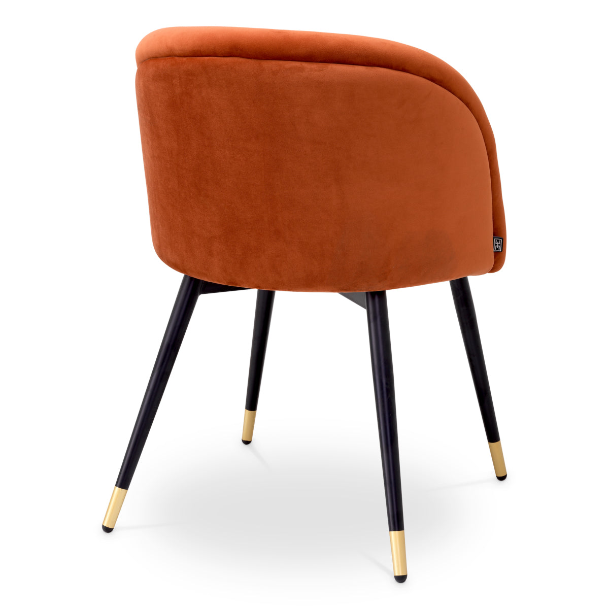 Eetkamerstoel Chloé - Orange velvet (set van 2)