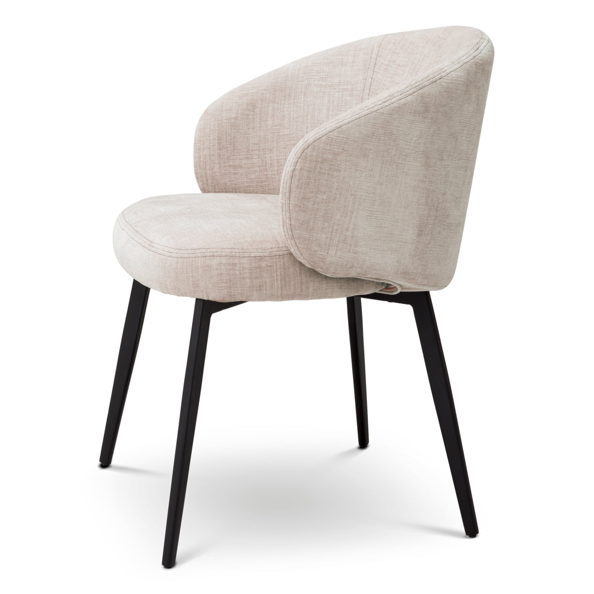 Eetkamerstoel Lloyd met arm - Sisley beige (set van 2)