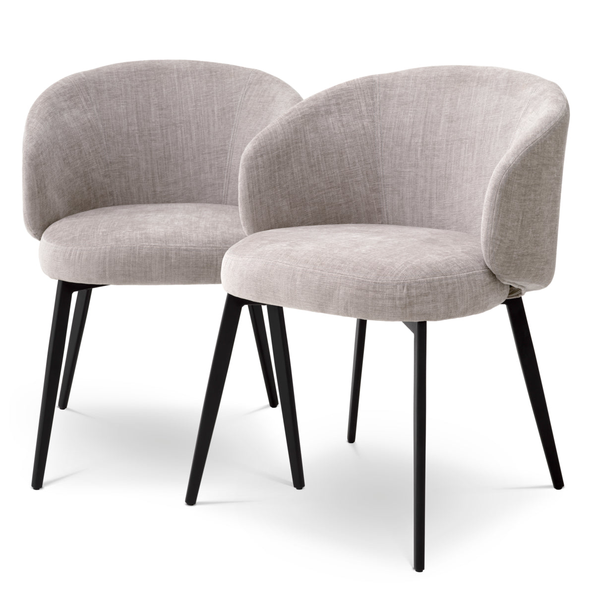 Eetkamerstoel Lloyd met arm - Sisley grey (set van 2)